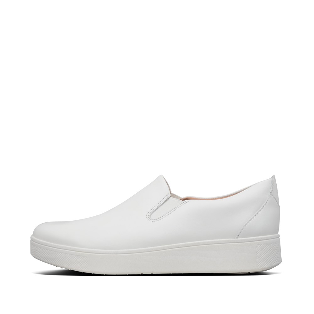 Fitflop Womens Slip-on White - Rally Sneakers - BK4603852